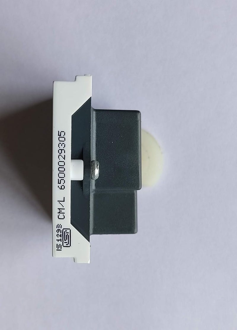 Salzer مقبس مودولار 3 دبابيس | مقبس طاقة 6 أمبير 240 فولت تيار متردد للاستخدام المنزلي والمكتبي | مادة UL94 مع بولي كربونات مثبتة بالأشعة فوق البنفسجية | أبيض (عبوة من 2) - Image 3