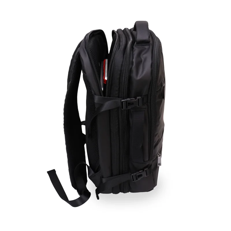 Hotel Collection  Smart Travel Backpack – RFID Protection, Expandable, USB Charging, & Padded Laptop Compartment - Black  | Best Price UAE