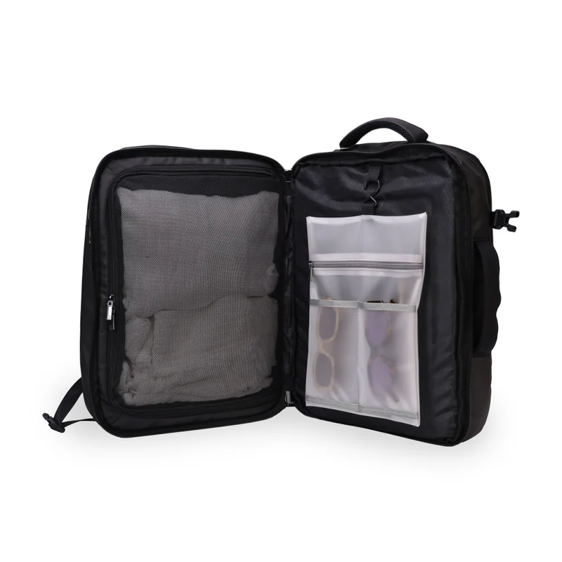Hotel Collection  Smart Travel Backpack – RFID Protection, Expandable, USB Charging, & Padded Laptop Compartment - Black  | Best Price UAE