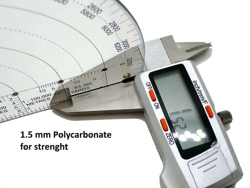 MTT PL - United Kingdom MOD RA 6 Inch Protractor NSN 4VS-1290-99-9681197 is a Map Protractor Military for Land Navigation in Mils for Map Reading, Orienteering, and Survival Navigation. - Image 5