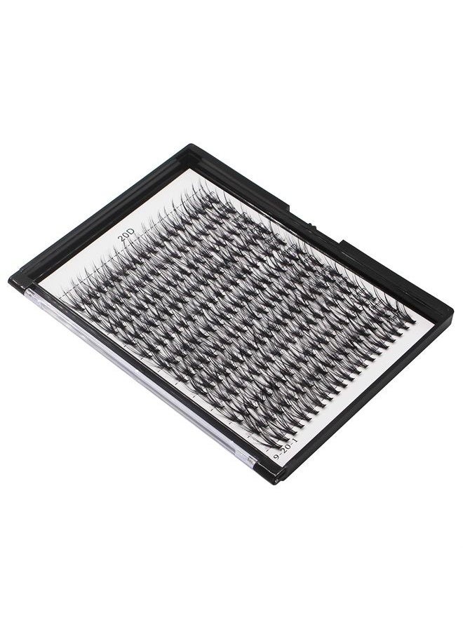 Bodermincer 240pcs C Curl 20D Cluster Eyelashes 0.07mm 20D-8mm to 20D-20mmTo Choose Professional Makeup Individual Cluster Eye Lashes False Lasehs Cluster Wholesale Bulk (20D-17mm)  - Image 2