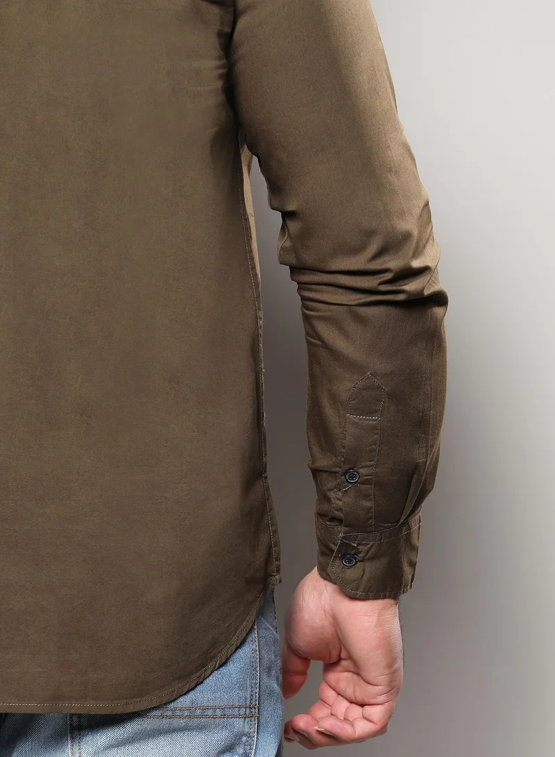 Instafab Plus Basic Button-Up Shirt