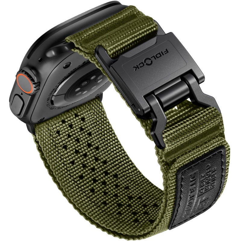 Bandletic Compatible with Apple Watch Ultra Band 3 2 49mm for Men, Tactical Military Nylon Straps with Magnetic FIDLOCK Hook Buckle for iWatch Series 11/10 46mm, 9/8/7 45mm, SE/6/5/4 44mm, 3/2/1 42mm - Image 1