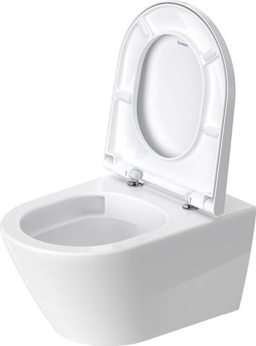 Duravit 0021690000 D-Neo Round Closed-Front Toilet Seat with Soft Close - White - Image 4