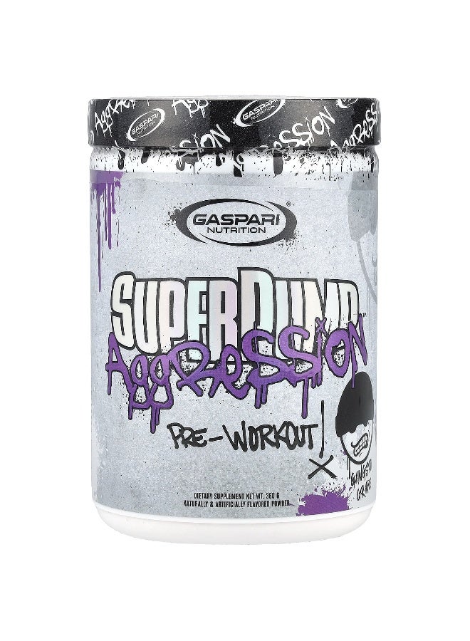 Gaspari Nutrition Gaspari Nutrition, SuperPump Aggression™, Pre-Workout, Gangsta Grape, 360 g  - Image 1