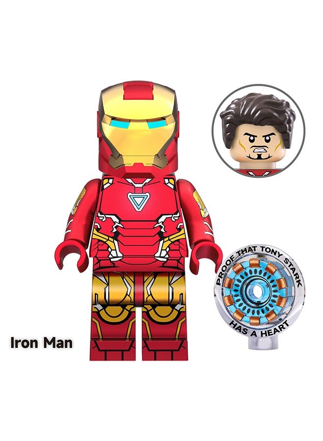 4-Piece Marvel Characters Series Playsets Mini Figure Set Captain America Iron Man Black Panther Thor Action Figures Toys  - Image 2