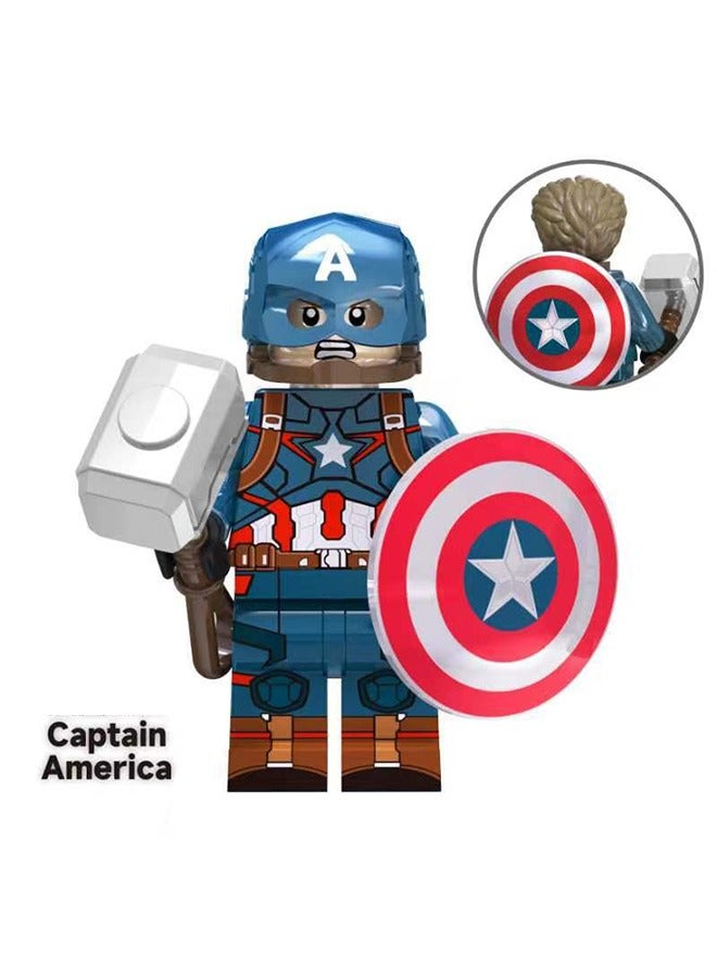 4-Piece Marvel Characters Series Playsets Mini Figure Set Captain America Iron Man Black Panther Thor Action Figures Toys  - Image 3