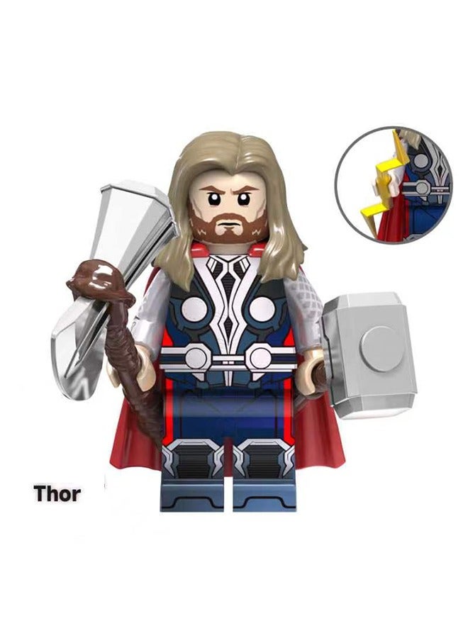 4-Piece Marvel Characters Series Playsets Mini Figure Set Captain America Iron Man Black Panther Thor Action Figures Toys  - Image 4