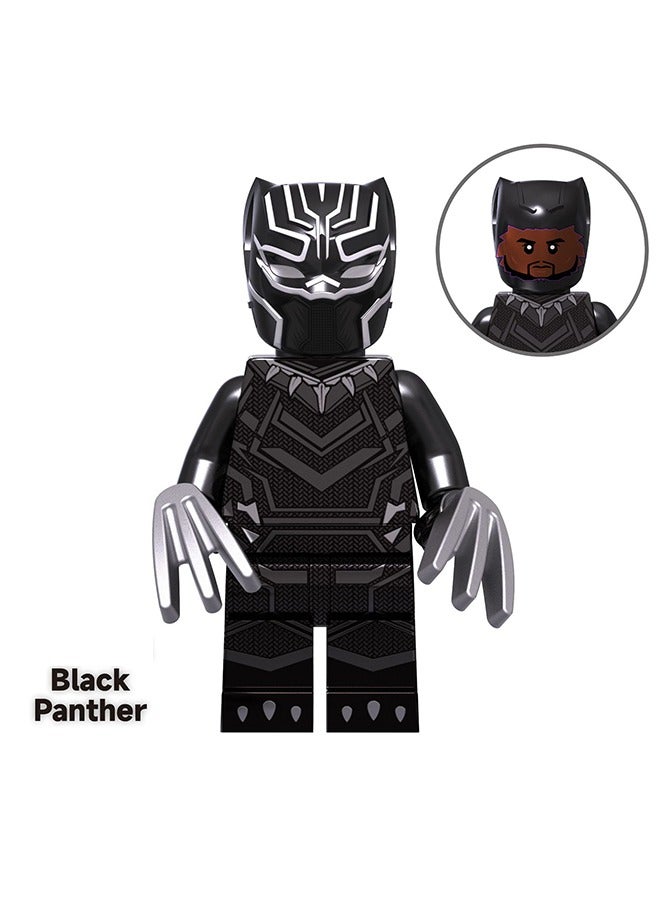 4-Piece Marvel Characters Series Playsets Mini Figure Set Captain America Iron Man Black Panther Thor Action Figures Toys  - Image 5