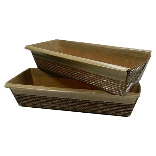 Regency Wraps Loaf Pans, Medium 6" X 2.5" x 2", 2 Pack, Disposable Stand Alone Baking Molds for Quick Breads, Banana and Zucchini - Image 1