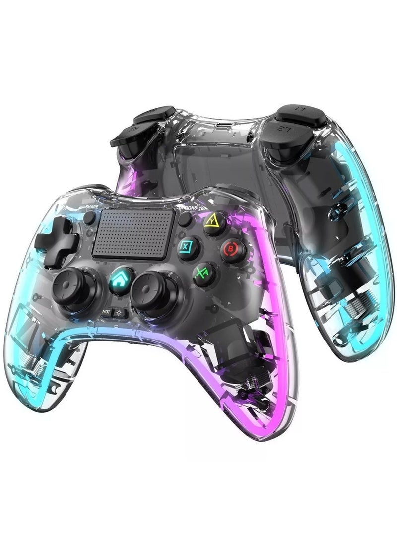 Rock Pow - Wireless PS4 Controller,Dual Vibration Game Joystick Controller for Playstation 4/Pro/Slim with Sensitive Touch Pad, Built-in Speaker, Stereo Headset Jack, 6-axis Motion Control - Image 1