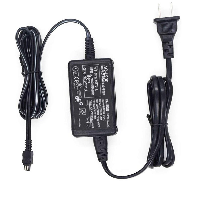 Aikukiki محول طاقة AC-L200 لشاحن كاميرا سوني هاندكام DCR-SX40، DCR-SX41، DCR-SX44، DCR-SX45، DCR-SX60، DCR-SX63، DCR-SX65، SX83، SX85، DCR-SR42، DCR-SR45، DCR-SR46، DCR-SR47، DCR-SR68 - Image 2