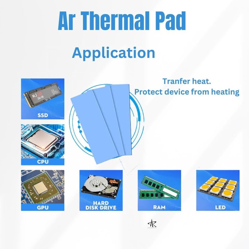 TRUEBOND Thermal Pad 12W/mK, 100x100x1.5mm Insulated Heat Resistant High Temperature Resistant Silicone Thermal Pads for Laptop Heatsink/CPU/GPU/SSD/IC/SMD/LED Cooler - Image 4