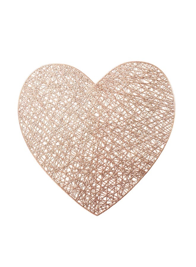 ناكسوس 6 قطع من مفارش الطاولة المقاومة للحرارة والمضادة للانزلاق المصنوعة من البلاستيك PVC المجوف لتزيين الطاولة للحفلات وحفلات الزفاف - Image 1