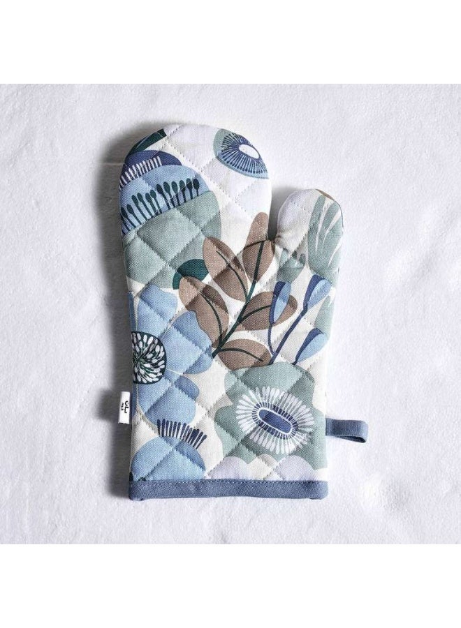 Pan Home Floral Printed Oven Mitten - Green - Image 4