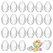 JECOMPRIS 24pcs Fillable Easter Eggs 314x216 Inch Clear Plastic Diamond Eggs Sparkling  Party Candy Containers for Easter Hunt Suprise Filling Specific Treats Basket St Transparent - Image 2