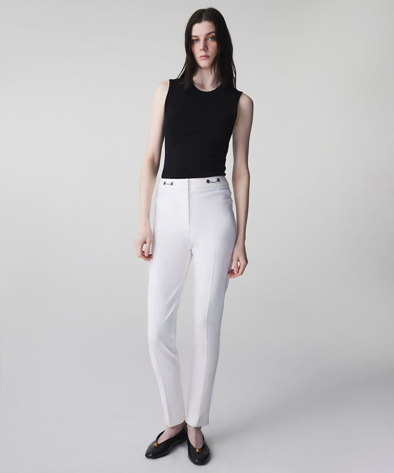 Ipekyol Skinny Trousers with Metal Accents - Image 1