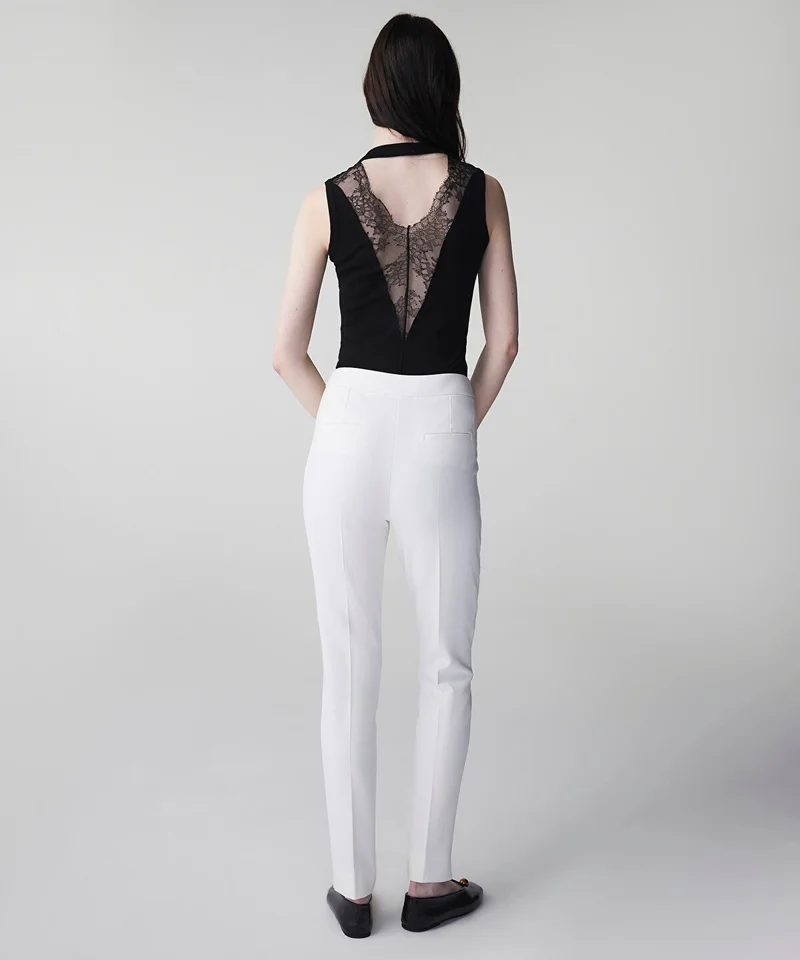 Ipekyol  Skinny Trousers with Metal Accents for Women | Best Price UAE