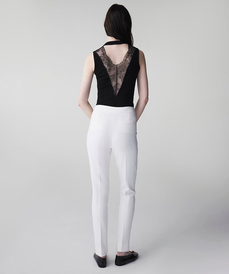 Ipekyol Skinny Trousers with Metal Accents - Image 4