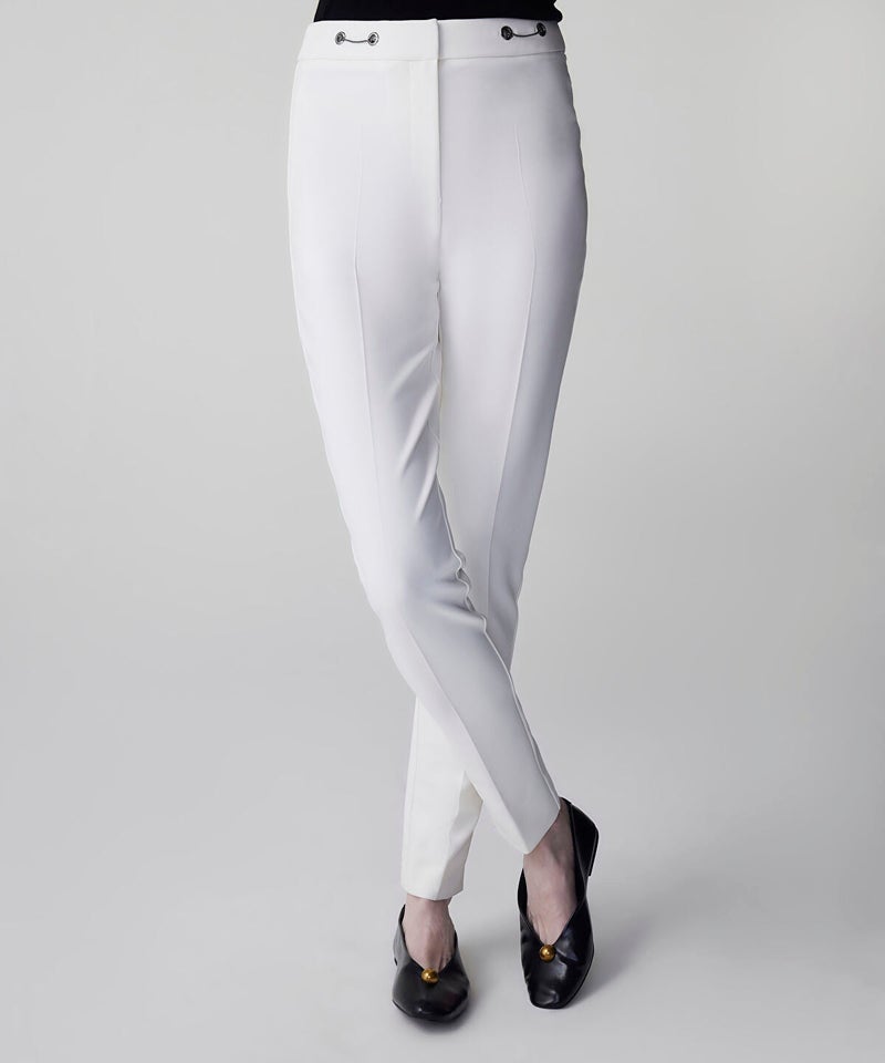 Ipekyol Skinny Trousers with Metal Accents - Image 2