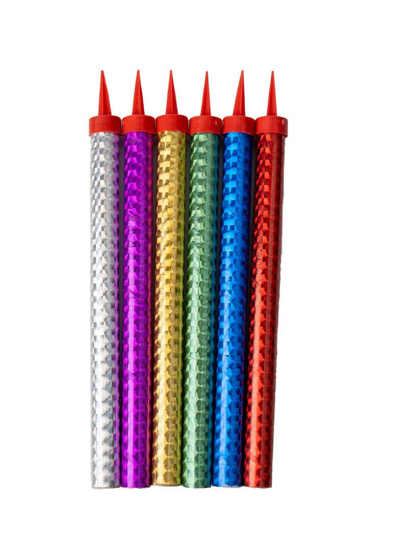 Generic - Sparkler Candles for Celebrations and Birthdays, 6 pieces, 20 cm long - A fiery touch that lights up your special moments - Image 1