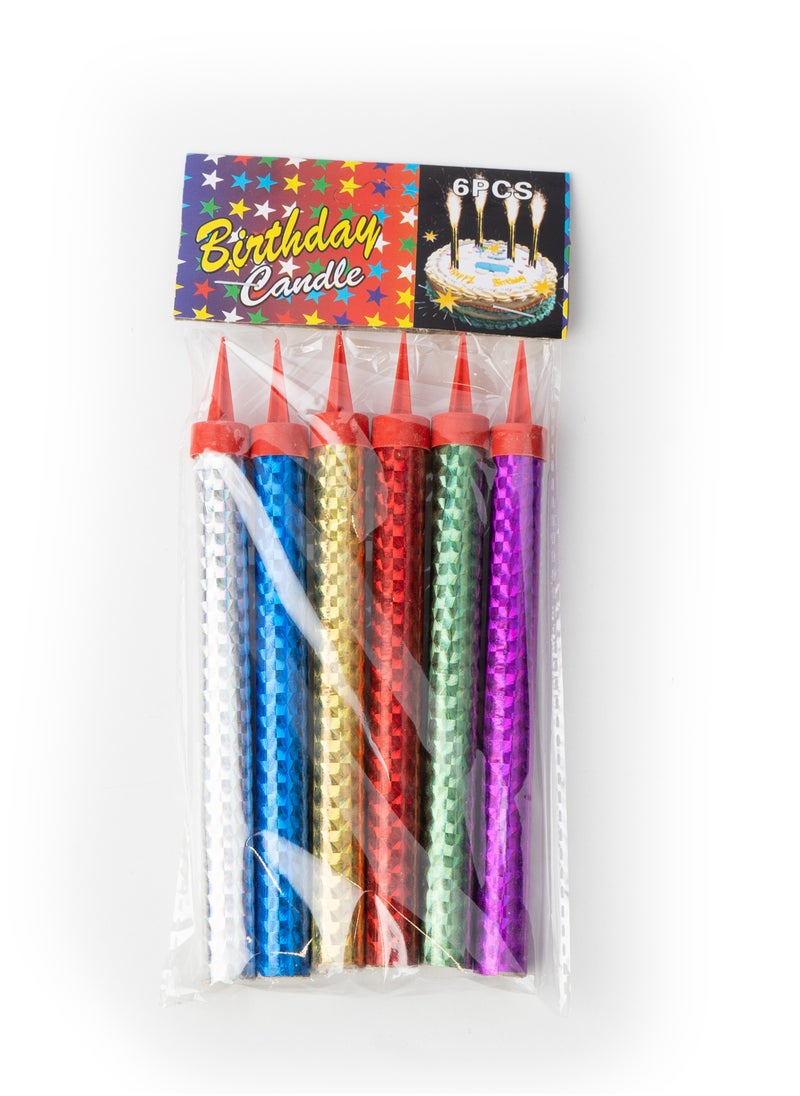 Generic - Sparkler Candles for Celebrations and Birthdays, 6 pieces, 20 cm long - A fiery touch that lights up your special moments - Image 1