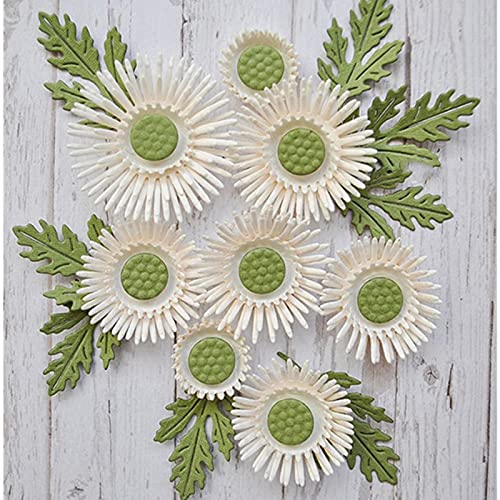 Lapoo 3D Backgrounds Frame Metal Cutting Die for Scrapbooking, New Cutting Dies DIY Album Card Making Decor Paper Craft Metal Die Cuts Party Wedding Decorations (Flower A 3.9 x 2.5 in) - Image 1