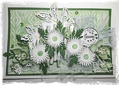 Lapoo 3D Backgrounds Frame Metal Cutting Die for Scrapbooking, New Cutting Dies DIY Album Card Making Decor Paper Craft Metal Die Cuts Party Wedding Decorations (Flower A 3.9 x 2.5 in) - Image 5