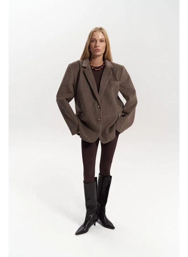MAI STUDIOS CO. Howell Coffee Blazer Jacket
