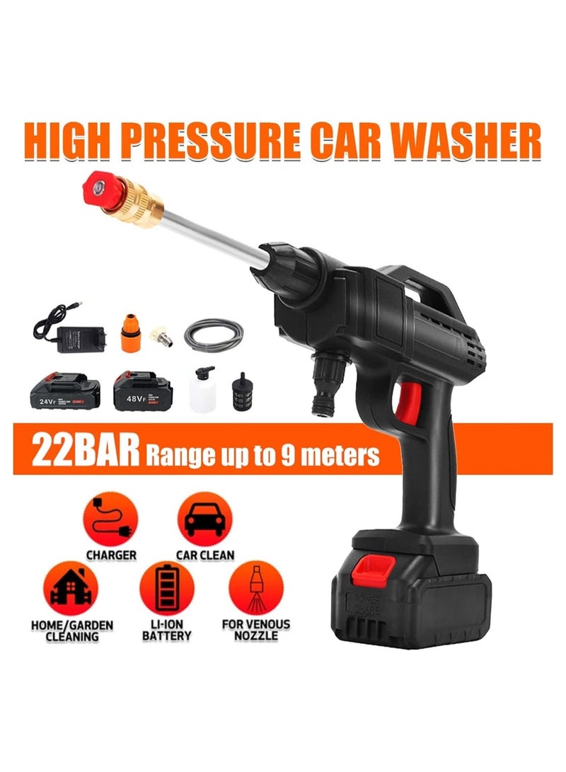 Car Washer Cordless High Pressure Car Washer Spray Water Gun Portable Car Washing Pressure Cleaner Garden House Cleaning Machine car Washer kit  - Image 2