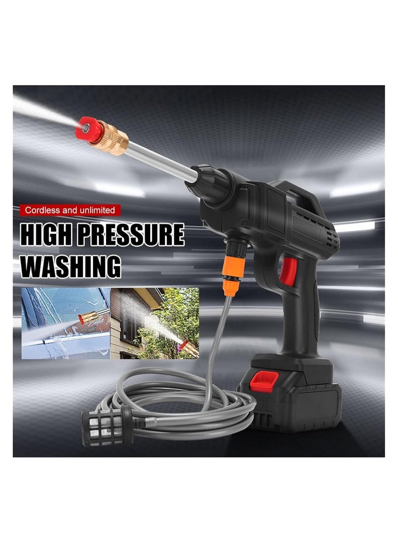 Car Washer Cordless High Pressure Car Washer Spray Water Gun Portable Car Washing Pressure Cleaner Garden House Cleaning Machine car Washer kit  - Image 5