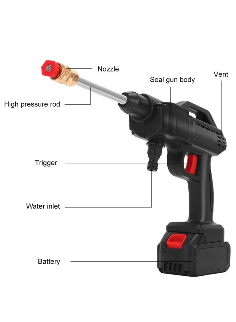 Car Washer Cordless High Pressure Car Washer Spray Water Gun Portable Car Washing Pressure Cleaner Garden House Cleaning Machine car Washer kit  - Image 4