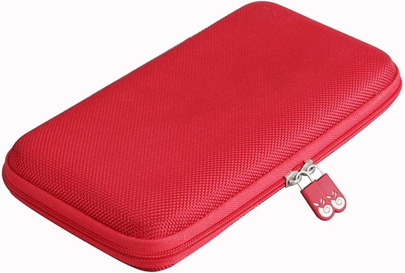 Hermitshell Hard Travel Case for Samsung / T7 / T7 Touch Portable SSD 1TB 2TB 500GB USB 3.2 External Solid State Drive (Case for 3 Hard Drives, Red) - Image 4