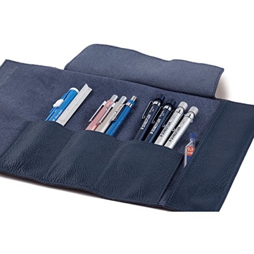 Staedtler Pencil Case Leather Pencil Case Navy 900LC-NA - Image 2