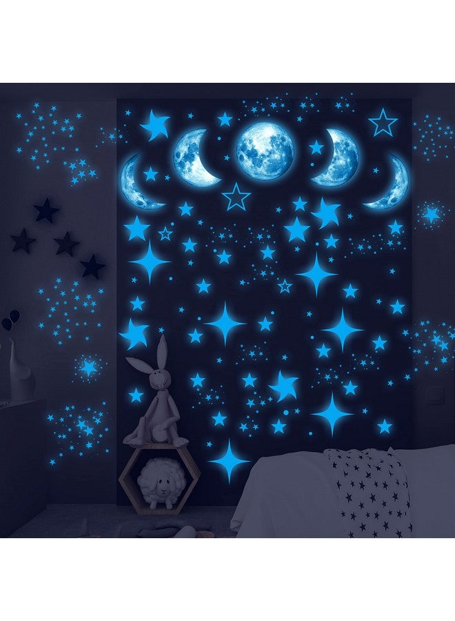 Robmoda Glow in The Dark Stars for Ceiling, Starry Sky Stars and Moon Wall Decals, Space Solar System Galaxy Planets Wall Decors, Perfect Gifts for Kids Nursery Bedroom Living Room, Birthday Party Christmas - Image 2