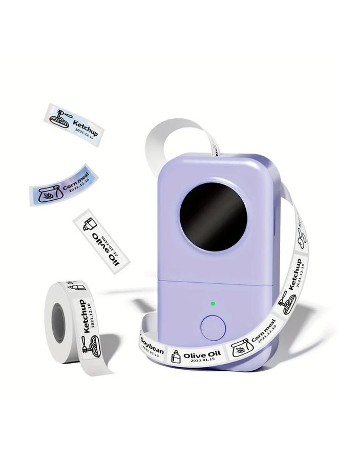 Wireless Portable Label Maker Grey Thermal Printer For Home Office Organizing - Image 1