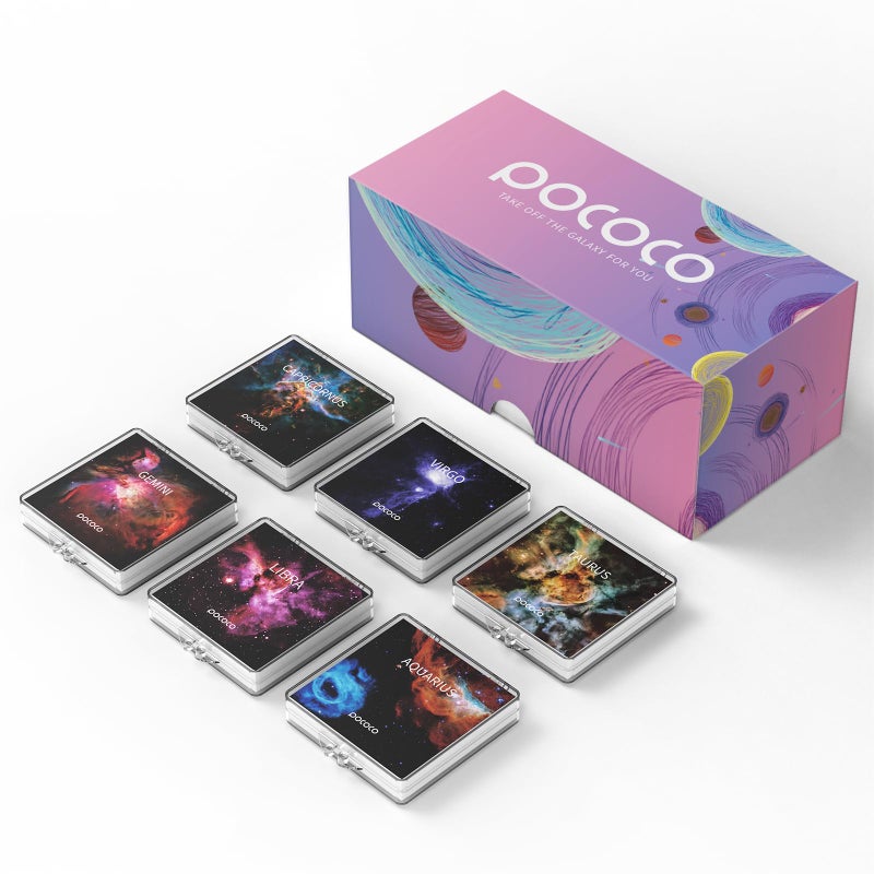 POCOCO Gorgeous Nebula Series Discs, 5K Resolution, Realistic Patterns, 6 Pieces - Image 1