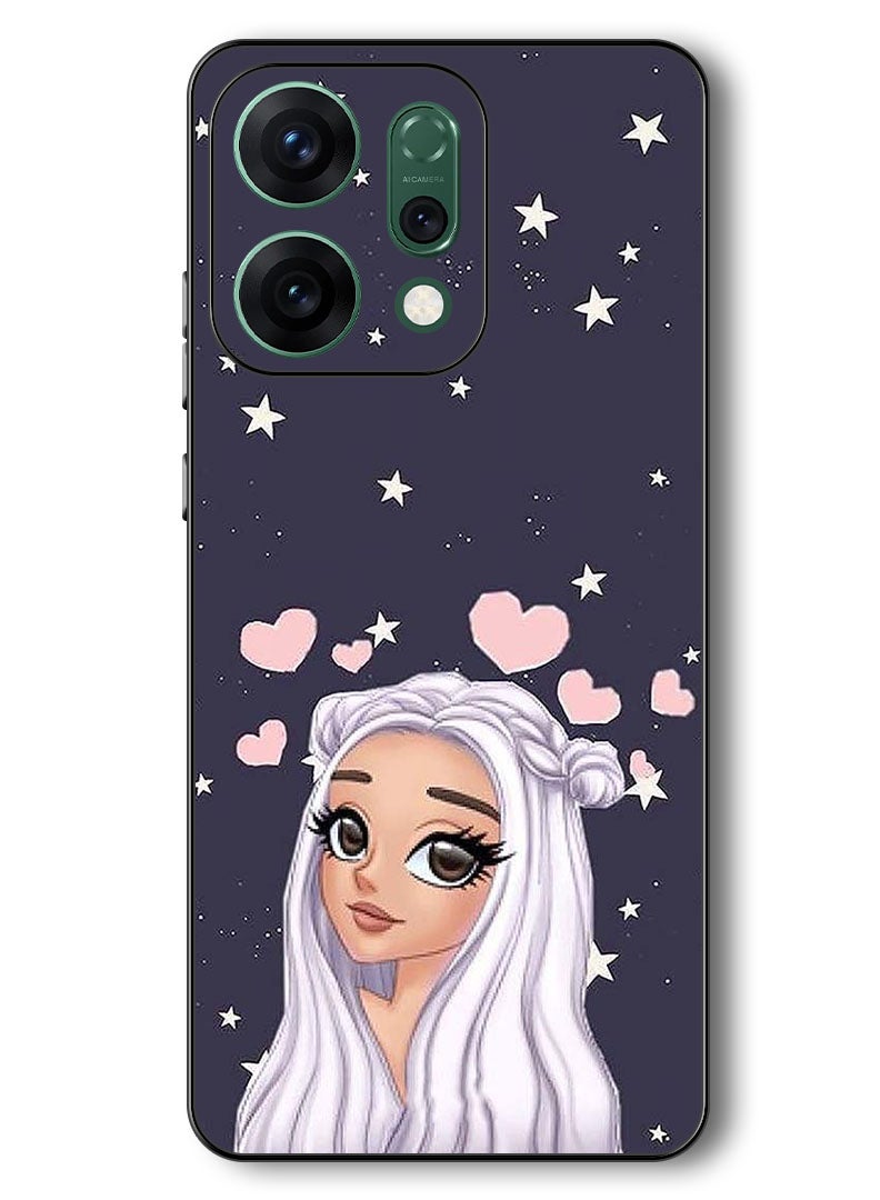 Theodor Case Compatible with Oppo Reno 14 6.59 Inch Protection Shockproof Bumper Cover Love Star Background - Image 1