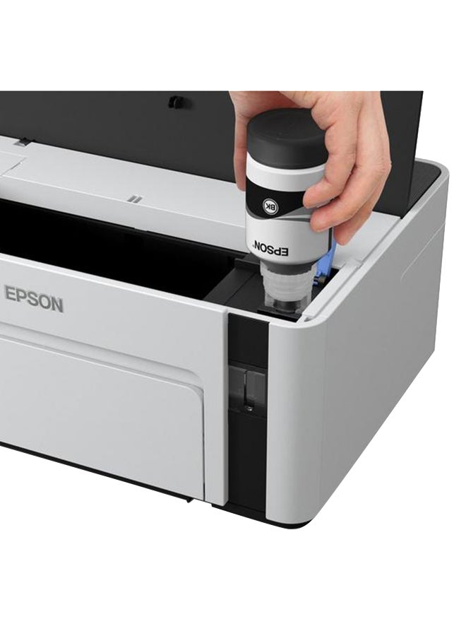 EPSON EcoTank M1120 - Single-Function Compact Printer with Epson's Integrated Ink Tank System, for Cost-Effective, Quality Mono Printing - White - Image 5