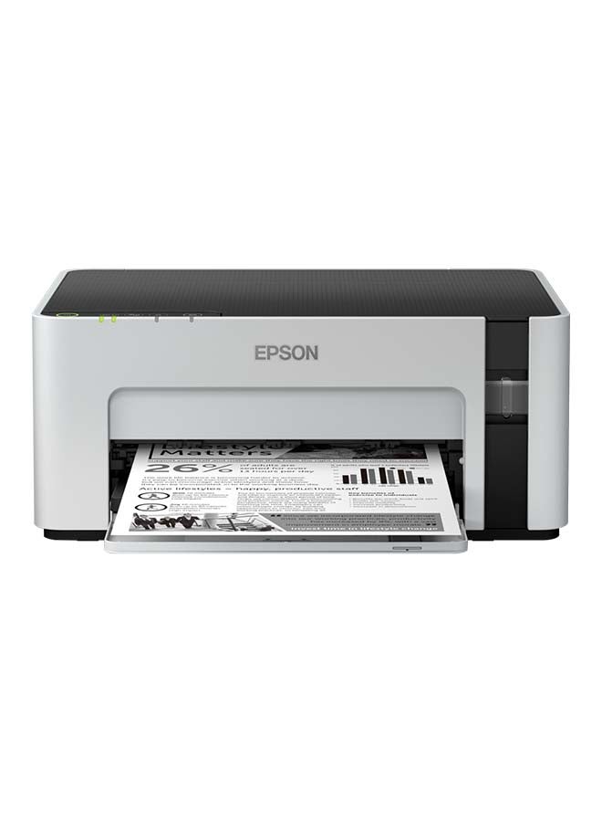 EPSON EcoTank M1120 - Single-Function Compact Printer with Epson's Integrated Ink Tank System, for Cost-Effective, Quality Mono Printing - White - Image 1