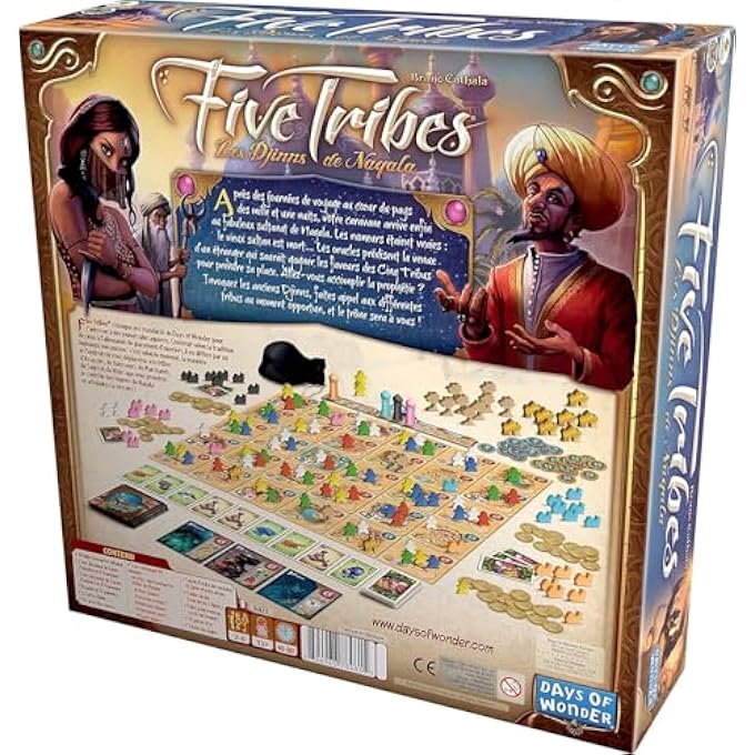 Asmodee Five Tribes Board Game Board Game Strategy Game - Image 3