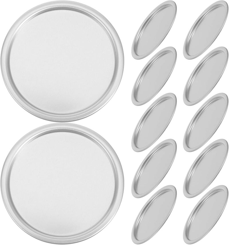 20pcs Wide Mouth Aluminum Foil Can Lids, Airtight Reusable Jar Sealing Covers, Leakproof round Mouth Canning Jar Lids for Home Kitchen Preservation - Image 1