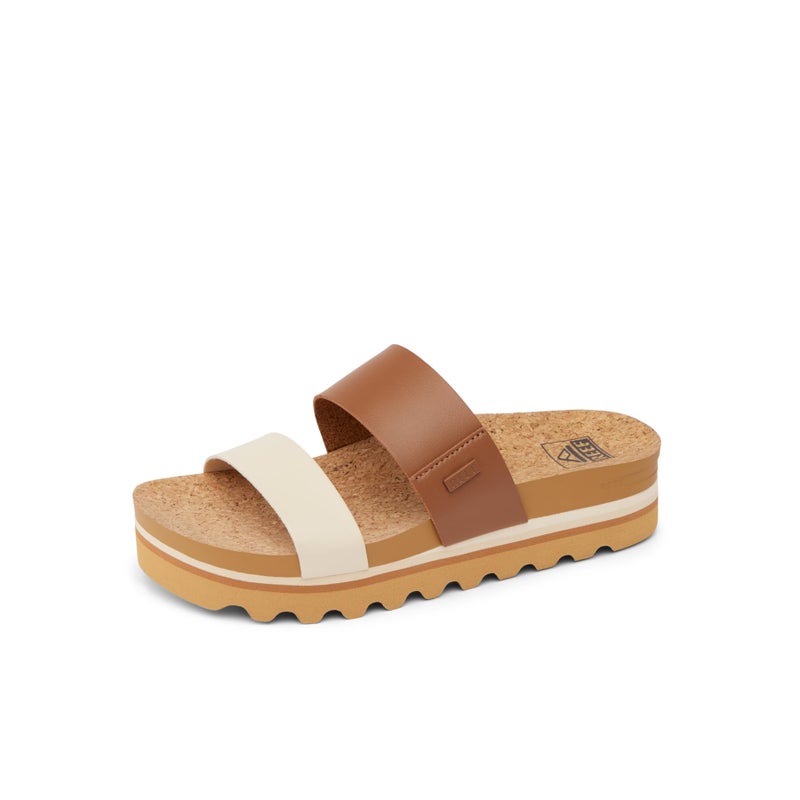REEF Cushion Vista Hi Womens Platform Fashion Sandal, Arch Support, Ultra Soft Cushion Footbed, Chocolate Duo, 8 - Image 1