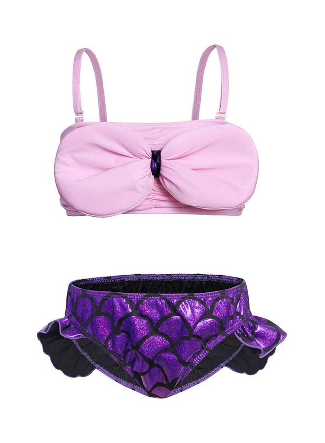 NIBEMINENT 3-Piece Mermaid Swimming Costume Set 100cm - Image 4