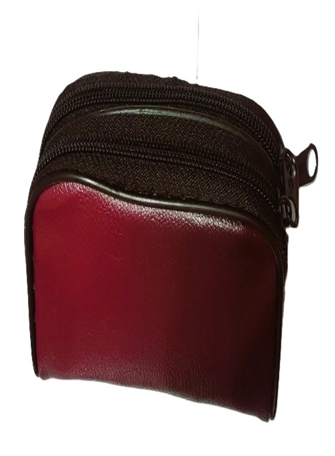 Delegarde Small Coin Purse for Women Ladies Hand Wallet (Maroon) - Image 4