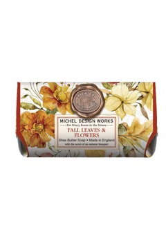 Michel Design Works Michel Design Works Large Bath Soap Bar, Fall Leaves & Flowers 