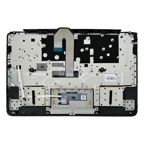 Rinbers Laptop Palmrest Upper Case Top Cover with US English Keyboard Touchpad Assembly Replacement for HP Chromebook 11 11A G6 EE L92224-001 L52192-001 - Image 2