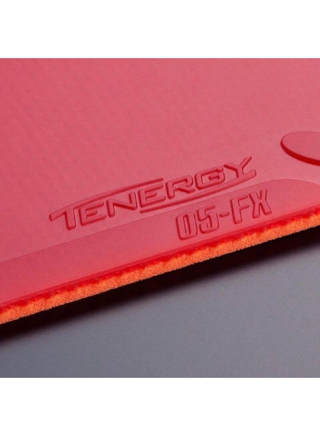 Butterfly Tenergy 05 FX Table Tennis Rubber - Red, 1.9mm - Image 3