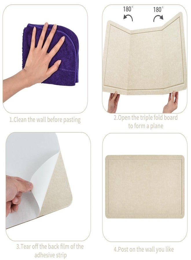 Vuzvuv Linen-Brown 28"x16" Large Cork Board with 50 Push Pins & Sticky Notes, Self-Adhesive Bulletin Board for Wall, Felt Pin Vision Board for Paste Notes,Schedules Offices Home - Image 3