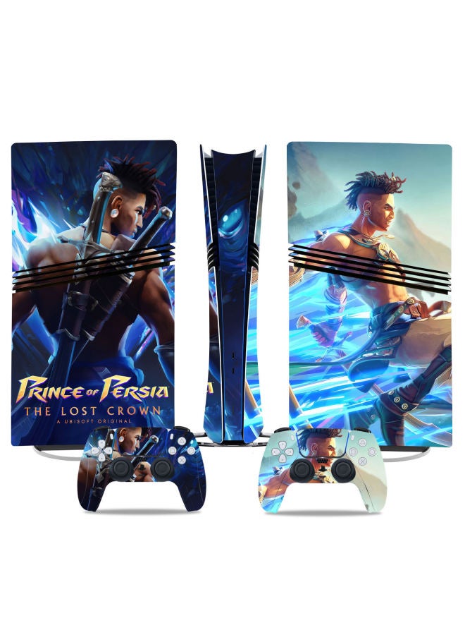 PS5 Pro Game Machine Full Body Sticker Nioh Renwang Can't Get Bubble With Air Guide Slot Handle Film Skull-Color:TN-P5PDigital-0621 - Image 1